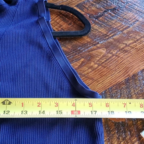 WHBM Navy Knit Shell - Picture 7 of 8